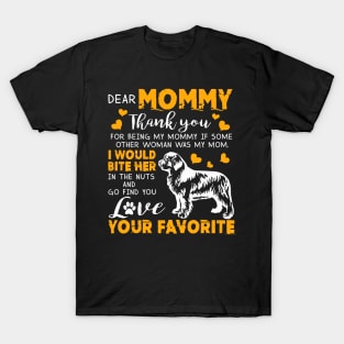 Tibetan Terrier Dear Mommy Thank You For Being My Mommy T-Shirt